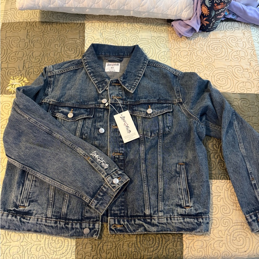 Amazing Grace Love in Faith Jean jacket